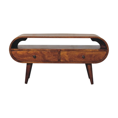 Chestnut circular stand - chestnut,