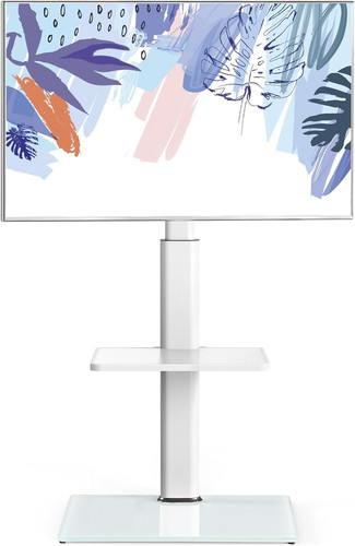 Fitueyes white floor - tv, stand