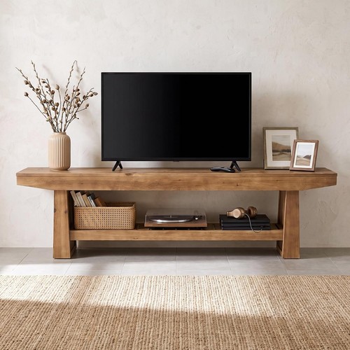 Rustic solid wood - wood, tv