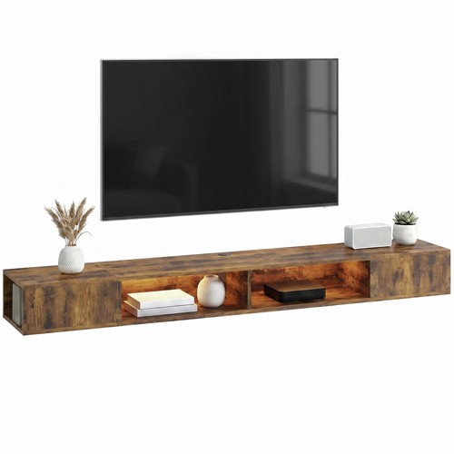 Homcom stand with - stand, led