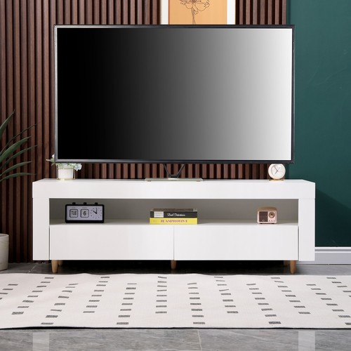 White 140cm stand - stand, led