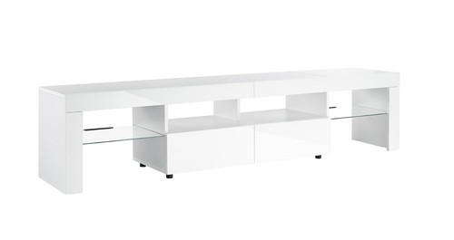 White 200cm stand gloss led - tv,