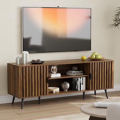 Walnut fluted stand for - walnut,