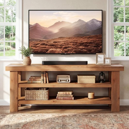 Modern solid wood tv stand - solid,